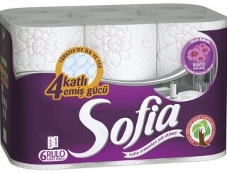 Sofia Banyo Çiçek Kokulu Kağıt Havlu 6 Rulo Kağıt Havlu kullananlar yorumlar